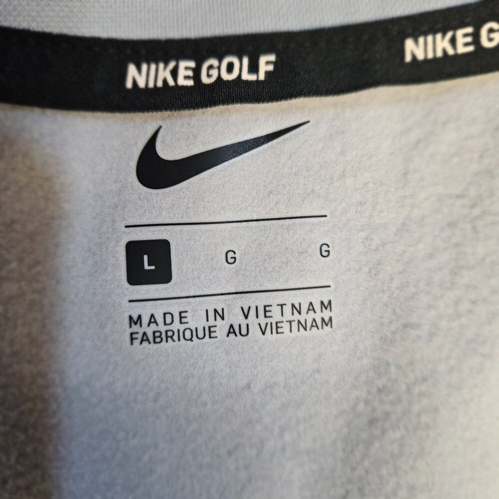 Mens Nike Golf Therma Fit Half-Zip Pullover Shirt Large Gray Lightweight Warm - Picture 11 of 14